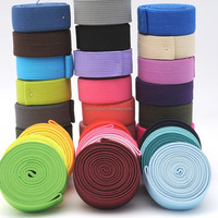 Plus de 180 couleurs en stock, bande élastique en polyester tricoté pour la couture de la taille des pantalons, de 1 à 20 cm, prix de gros, personnalisable pour vêtements
