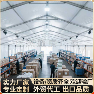 Warehouse <b>Tent</b> Light Steel <b>Frame</b> Industrial Outdoor Storage Logistics Factory Shed 81-120mph Wind Resistance - Product Image 5