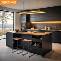 Ensemble de cuisine intégral intelligent en bois massif avec comptoir et crédence en granit pour usage domestique – Produit populaire