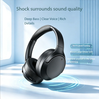 Headphone Nirkabel ANC (Active Noise Cancelling) Berkualitas Tinggi, Headset Over-Ear untuk Olahraga, Pasokan Pabrik Asli