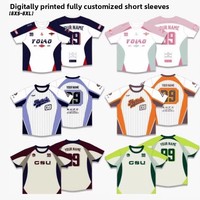 Jersey Golf Disc Sublimasi Custom Grosir, Lengan Pendek, Cetak Digital 3D, Unisex, Seragam Acara Klub