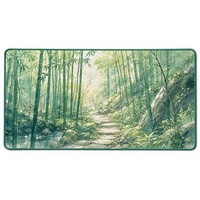 Tapis de souris de jeu de style Mori, grand tapis de bureau en RPET et PU antidérapant pour configuration PC