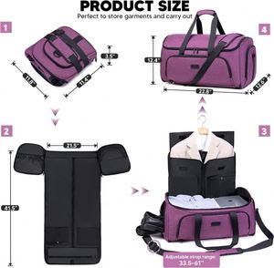Bolsa de viaje personalizada para artículos de aseo, estilo Duffle, de fábrica BSCI - Product Image 6
