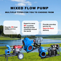Pompe centrifuge horizontale à flux mixte monophasée de 8, 10, 12, 16, 20 pouces pour drainage, eaux usées et transfert d'eau claire