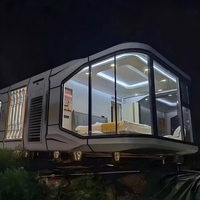 Venta de Fábrica: Casa Prefabricada Móvil Tipo Cápsula Espacial, Estructura Resistente, Diseño de Lujo para Villas de Playa, Resistente al Viento