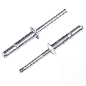 Remache plano cepillado de primera calidad de acero inoxidable, aleación de aluminio, acero al carbono y zincado, de China, en oferta. - Product Image 1
