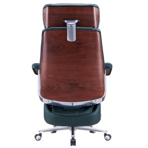 Vente en gros de chaises de bureau ergonomiques JORI en cuir véritable traditionnel, fonction massage, taille personnalisable, cadre en aluminium - Product Image 4