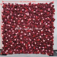Beliebte Künstliche Blumenwand Geburtstag Hochzeit Blumenwand Eventdekoration 3D Blumenwand Hintergrund 2,4m X 2,4m
