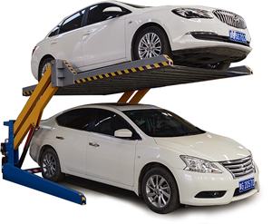 Elevador Hidráulico de 2 Niveles para Autos, <span class=keywords><strong>Plataforma</strong></span> de Almacenamiento para Apilamiento de Vehículos - Product Image 1