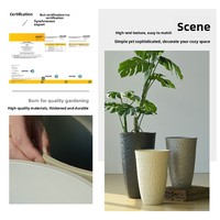 Pot Bunga Plastik Tebal Berkualitas Tinggi, Kokoh, Tahan Lama, Desain Minimalis untuk Ruang Tamu Dalam Ruangan, Cocok untuk Tanaman Hijau Besar, Bird of Paradise