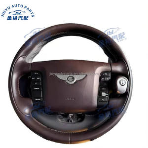 Para <span class=keywords><strong>Bentley</strong></span> <span class=keywords><strong>Continental</strong></span> GT Flying Spur 04-17 actualización 2022 volante de cuero genuino modelo antiguo a nuevo modelo de dirección - Product Image 6