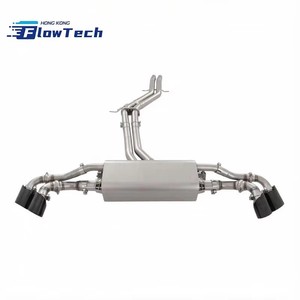 ท่อไอเสีย FlowTech SS304 แบบ Catback พร้อมวาล์วและปลายท่อแบบ Quad สำหรับ Audi Q8 3.0T ท่อไอเสียแบบ High Flow - Product Image 3