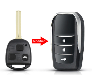 Sửa đổi gấp chìa khóa xe vỏ chìa khóa trường hợp với lưỡi cắt toy48 cho ES RX là LX GS is200 RX300 ES LS400 GX460 TOYOTA cho Lexus - Product Image 1