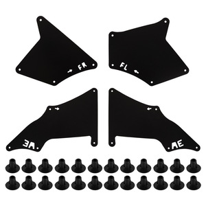 Guardabarros de Plástico Negro para Toyota Prado 2003-2017, Accesorios Exteriores para Automóviles - Product Image 2