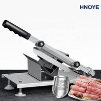 Trancheuse à viande manuelle robuste pour viande congelée, bacon, jambon, fromage et pain