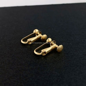 Hoge Kwaliteit Gladde Niet-Doorboorde Oorbel Stud Cabriolet Clip-On Oorbellen Schroef Oorclip Sieraden Bevindingen Onderdelen Accessoires - Product Image 3