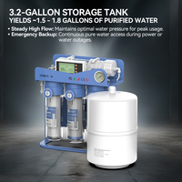 Système d'osmose inverse 75 GPD OEM/ODM à 5 étapes, purificateur d'eau potable directe, filtre à eau sans réservoir pour usage domestique et extérieur