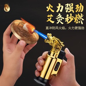 Encendedor de gas butano tipo <span class=keywords><strong>pistola</strong></span> para soldar, resistente al viento, con diseño de dragón, superventas en la UE - Product Image 5