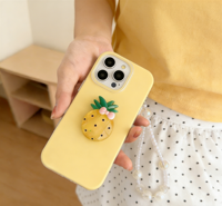 Coque de téléphone portable motif pastèque gelée printemps-été pour iPhone 14 13, antichute, couleur unie, avec chaîne, pour Apple 16 15 Pro Max