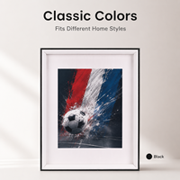 Minimalist 3D MDF Photo Frame Single Opening Soccer Sports Art Picture Frame Tabletop Wall Decor Support Logo Printing