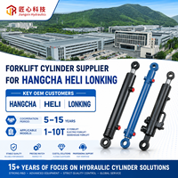 Cylindre hydraulique à double action Jiangxin robuste à montage sur bride, en acier dur chromé, certifié CE, 31,5 MPa
