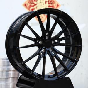 Jantes en alliage d'aluminium noir brillant HTOR Custom17 18 19 20 21 22 pouces 5x112 pour S600 <span class=keywords><strong>SL</strong></span> <span class=keywords><strong>600</strong></span> 500E 190E 250C 220SE CLK320 CL500 E320 - Product Image 2