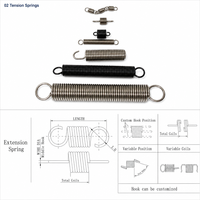 Ressort de traction en acier à double crochet spiralé de haute qualité avec capacité de charge de 10 lb pour usage industriel