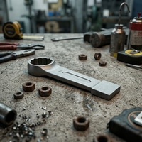 Clé à douille à chocs robuste de type allemand TD1201D, clé à douille à chocs de 1-15/16" à 2-5/16" pour l'entretien industriel