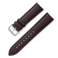 Bracelet de montre en cuir de vachette pleine fleur 18mm 20mm 22mm, grain litchi, boucle ardillon, pour usage quotidien, multicolore, OEM
