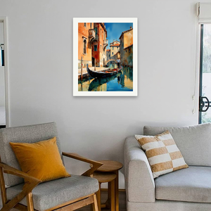 <span class=keywords><strong>Stampa</strong></span> Acrilica Gondola di <span class=keywords><strong>Venezia</strong></span> 16x20 Pollici su Tela Senza Cornice per Adulti - Decorazione Fai-da-te Canale Veneziano Gondoliera Modello Friday 4050-Nr - Product Image 4