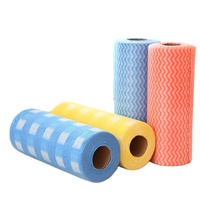 Super Absorbent Multi-Color Needle-Punched Vliesstoff Einweg-Papier tücher für die Reinigung von Küche und Geschirr