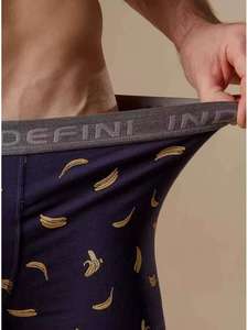 Boxers pour hommes respirants et antibactériens, coupe douce et agréable pour la peau, imprimé <span class=keywords><strong>banane</strong></span>, taille mi-haute, sous-vêtements en coton et élasthanne, ODM - Product Image 2
