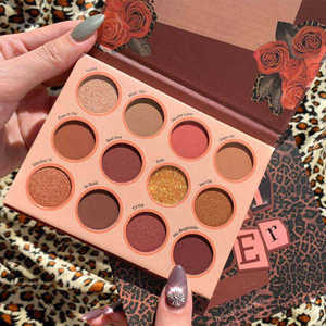 Holesale <span class=keywords><strong>12</strong></span> Color reamy yeshadow lumluminum ase Ase o Ye hadow alallet osmetic oooose igigment yeshadow - Product Image 4