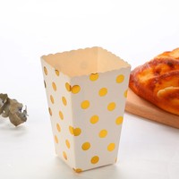Boîte à popcorn en papier kraft personnalisée avec logo, vente en gros pour fête d'anniversaire
