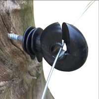 Aislador de Poste de Plástico de Alta Calidad, Aisladores para Cercas Eléctricas, Aislador de Anillo Roscado L1, Accesorios para Cercas, Natural, Fácil de Instalar