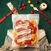 Sacs sous vide en PE de qualité alimentaire avec fermeture thermoscellable pour salades, aliments pour bébés, collations, lait et aliments pour animaux de compagnie - Impression en gravure résistante à l'humidité