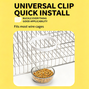 Plastic Hanging Starry Cup Bird Feeder Parrot Feeding Bowl Food Cup for <b>Budgie</b> Lovebird Cockatiel <b>Cage</b> Accessories - Product Image 3