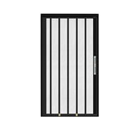 Pintu Lipat Geser Anti Nyamuk dari Aluminium Alloy Modern Tanpa Bor, Anti Hama Kucing Anjing Tikus, Balkon Tak Terlihat, Jaring 20x20mm, 5