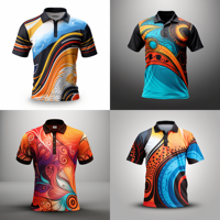 Aibort Vêtements aborigènes Chemises polo homme Australie UPF 50 + Unité communautaire T-shirt polo unisexe