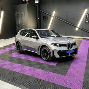 Heavy Duty Anti-Slip PP <b>Plastic</b> Interlocking Floor Tiles Car Wash Grate Modular Garage <b>Flooring</b> with Embossed Anti-Slip Surface - Product Image 6