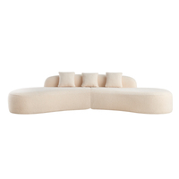 Italienischer Luxus Designer Kostenloser Versand Vakuum Kompression Stoff Sofa American für Hotel Villa Light Corner Sectional for Living