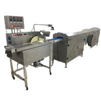 Machine de fusion, de tempérage et d'enrobage de chocolat YUCHO 8kg/15kg/30kg/60kg avec tunnel de refroidissement
