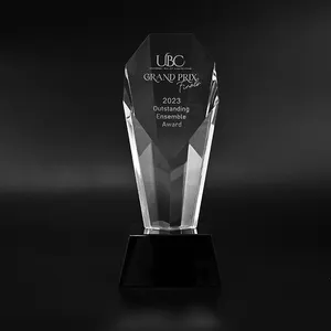 Personnalisation professionnelle verre organique Souvenir cadeaux acrylique récompenses compétition sportive commémoration cristal artisanat trophée