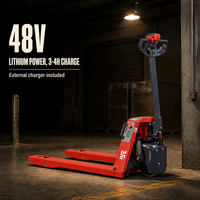 Transpalette électrique NB20L01LD 2000 kg, batterie lithium, vitesse 4,8 km/h, rayon de braquage 1245 mm