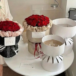 Nhỏ Hương Thơm Phong Cách Ba Thế Hệ Vòng Bouquetsetting Tấm Lót Thẻ Giấy Nhanh Chóng Đóng Gói Hoa Tạo Tác Flowerpackaging - Product Image 1