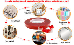 Ruban nano acrylique durable et résistant à l'eau, adhésif fort polyvalent, <span class=keywords><strong>montage</strong></span> transparent ou cadre <span class=keywords><strong>photo</strong></span> pour tapis - Product Image 2