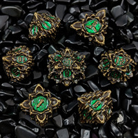 Ensemble de dés LM DND, polyédriques, en alliage de zinc creux, 40 mm, couleur personnalisée, dés RPG Donjons et Dragons avec logo personnalisé