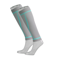Manchons de mollet de Compression réfléchissants haute visibilité Équipement athlétique de course de nuit réglable Soutien respirant Sécurité améliorée