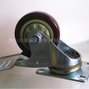 ล้อเลื่อนหมุนได้ Junwei ขนาด 75 มม. พร้อมเบรก สำหรับอุปกรณ์อุตสาหกรรม - Product Image 2