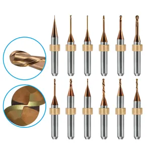 Discos de cadcam para laboratório dentário, brocas de titânio para dentaduras, perfuração de carbeto de tungstênio 5 eixos, perfuração de perfuração, núcleo 350i, ideal para fresa